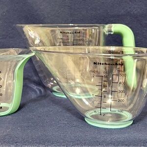KitchenAid Glass Measuring with Mint Handles
